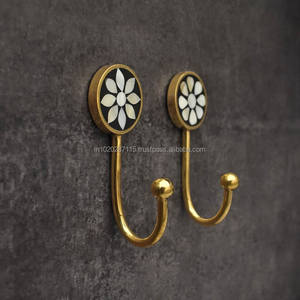 Antique style wall hook set made from durable metal for farmhouse entryways bedrooms or bathroom <b>storage</b> - Product Image 1