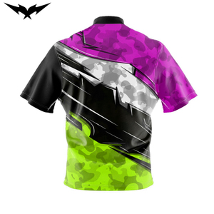 Camisetas de Boliche Personalizadas Unisex Sublimadas con Cierre de 1/4, Cortas, Transpirables, de Alta Calidad, con Logotipo Personalizado para Equipos - Product Image 4