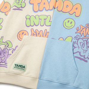 Oversized Hoodie Sweat Shorts <b>Tracksuit</b> 2 Piece | Custom Fleece Two Piece Hoody Set <b>Tracksuit</b> - Product Image 6