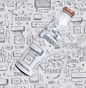 Elegante Botella de Agua de Cobre Estampada, Botella Ecológica y Estilosa para Uso Diario, Yoga, Gimnasio, Oficina, Escuela, Viajes, Regalo - Product Image 5