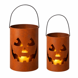 Portavelas Votivo de Metal con Diseño de Gato, Color Negro, para Decoración de Halloween - Product Image 6