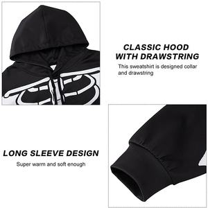 Men's Hooded Sweatshirt Fashion Blouse <b>Tops</b> Halloween 3D Printed Casual Pullover Coat Wholesale Sublimated Hoodies - Product Image 4