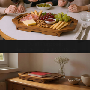 Juego de Bandejas para Servir Sushi de Madera de Acacia con Cajón, Tabla de Sushi Premium Apta para Alimentos, Plato Japonés para Servir Charcutería - Product Image 5