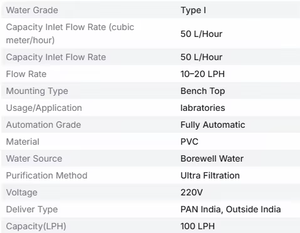 Système compact de purification d'eau de laboratoire avec pompe PLC pour HPLC, filtration multi-étapes, contrôle intelligent, eau de haute pureté - Product Image 5