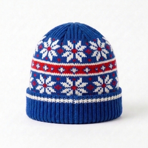 Gorro de Punto Personalizado, Cálido, Acrílico, para Invierno, OEM, Marca Privada, Jacquard, Bordado de Dibujos Animados/Personajes, Unisex, para Exteriores - Product Image 3