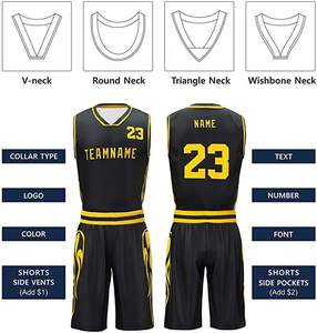 Uniformes de Baloncesto Unisex de Alta Calidad, Personalizados por Ambos Lados, 100% Poliéster, Sublimación, Logotipo Personalizado - Product Image 4