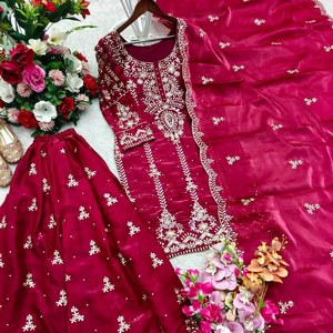 New Women's Designer Party Salwar Kameez & Dupatta Set-In-Stock - Product Image 1