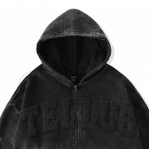 Nueva Llegada de Sudaderas con Capucha para Hombre de Alta Calidad, Venta al por Mayor de Fábrica, Diseño Personalizado, Sudadera con Capucha de Moda con Pedrería para Hombre - Product Image 3