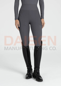 Leggings d'équitation pour femme avec grip en silicone, pantalon extensible taille haute respirant, vêtements d'équitation performants - Product Image 4