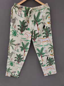 Conjunto de Pijama Coordinado con Estampado Animal para Mujer de Naaz Textile, Ropa de Dormir Informal de Verano, Suave y Transpirable, 100% Algodón, Camisones hasta la Rodilla - Product Image 4