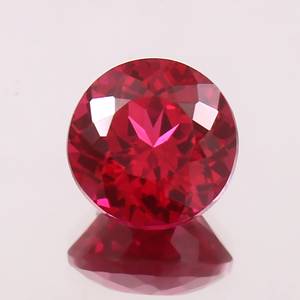 Rubis du Mozambique rouge sang irréprochable, taille ronde, pierre précieuse naturelle certifiée, qualité supérieure, clarté élevée, qualité bijoux - Product Image 3