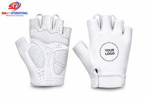 Gants de cyclisme demi-doigts entièrement personnalisables par sublimation, design vierge, créez vos propres gants de vélo, vente en gros OEM - Product Image 1