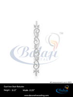BM-125 Garde-corps d'escalier sans cadre en fonte robuste de style européen, résistant à la rouille, protégé contre les UV, garantie 5 ans, pour balcon