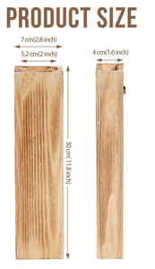 Modern Farmhouse Wooden Pocket Vases Wall Decor <b>Rustic</b> <b>Wood</b> Wall Planter for Bedroom Living Room Faux Plants Holder - Product Image 2