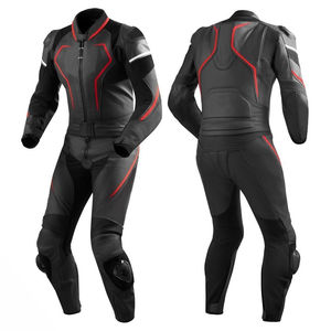 Traje de Motocicleta de Cuero de una Pieza, Anti-caídas y Resistente al Desgaste, Traje de Carreras, Chaqueta de Motocicleta de Cuero Genuino - Product Image 1