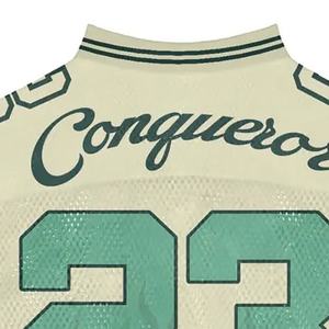 Camiseta de Fútbol Americano de Malla Deportiva 2025 para Hombre, Personalizada con Nombre de Equipo, Impresión por Sublimación, Corte Holgado, Transpirable - Product Image 5