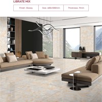 Carrelage en porcelaine polie Onyx First Choice KAIMAN OCEAN 24x48, surface brillante, carreaux vitrifiés, appartement moderne, céramique Novac
