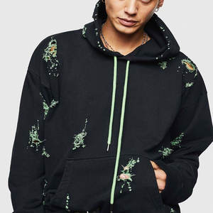 Sudadera con Capucha para Hombre, Moderna y a la Moda, para Invierno, con Estampado Digital, Tela de Forro Polar, Estilo Urbano Ecológico, Corte Regular - Product Image 1