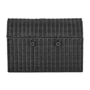 High Quality Black Rattan Toy Chest Kids Furniture Kids Room Woven Wicker Storage Trunk <b>Box</b> Hot Sale Wholesale Factory Price - Product Image 2