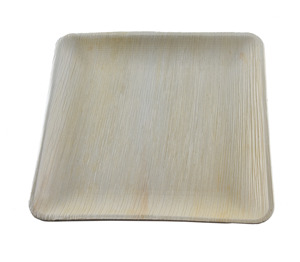 Plato Plano Redondo de Bambú, Diseño Clásico Sólido, Biodegradable, Duradero, Platos Desechables para Fiestas, 10 x 10 Pulgadas - Product Image 1