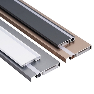 Battiscopa <span class=keywords><strong>Angolare</strong></span> in Alluminio di Alta Qualità con LED Integrato, Impermeabile, 5cm, per Soggiorno - Product Image 1