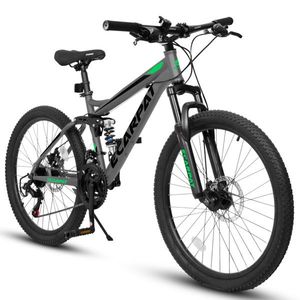 Bicicletta da Montagna Full Suspension da 29 Pollici con Ammortizzatori Anteriori e Posteriori, Freni a Disco Meccanici, 21 Velocità - Product Image 1