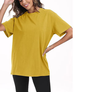 Camisetas Casuales de Verano para Mujer, 100% Algodón, Gruesas, Holgadas, de Secado Rápido y Transpirables, al por Mayor y Personalizadas - Product Image 5