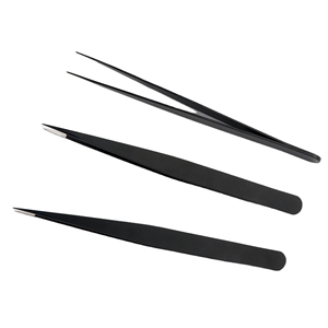 Juego de Pinzas de Precisión de Acero Inoxidable Premium para Pestañas, Vello Facial y Cuidado de las Pestañas, Kit de Herramientas de Belleza con Punta Puntiaguda - Product Image 1