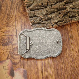 Hebilla de cinturón para kilt de hombre con cruz religiosa, acabado vintage antiguo, diseño elegante con cardo - Product Image 4