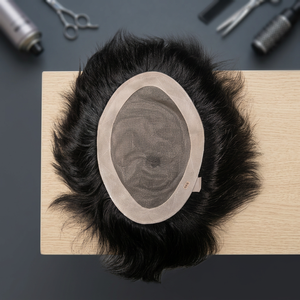 Taz <b>hair</b> Mono & PU Base 100% Density Short Toupee human <b>hair</b> toupee indian <b>hair</b> wig for <b>men</b> made in bd taz <b>hair</b> bd - Product Image 6