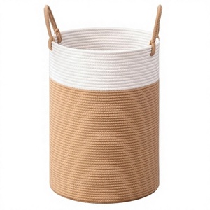 Cesto de Ropa Plegable Moderno, Duradero, Sostenible, Reutilizable, de Algodón Lavable, Estampado, de Gran Capacidad, Ahorra Espacio, Multiusos - Product Image 1