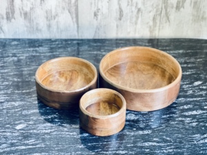 Tazón para Servir, Elegante Tazón de Madera de Mango Marrón, Ecológico, de Lujo, Tazón Mediano para Frutas, Utensilios de Cocina, Decoración para el Hogar y Restaurantes, India - Product Image 2