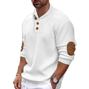 Suéter de Punto Blanco para Mujer, Cuello Redondo, Manga Larga, Color Sólido Informal, 100% Poliéster, Corte Regular, Bordado Invernal - Product Image 1
