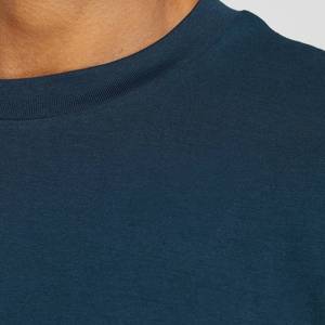 เสื้อยืดคอตตอนคุณภาพสูงทรงโอเวอร์ไซส์ ไหล่ตก สั่งทำได้ คอกลม 100% เนื้อผ้าหนา ทรงหลวม สไตล์สตรีทแวร์ โลโก้ด้านหน้า แบบเรียบ - Product Image 6