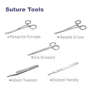 Kits de dissection chirurgicale manuels de la plus haute qualité, microchirurgie, acier inoxydable, certifiés CE, classe I, certifiés ISO13485, 3 ans - Product Image 1