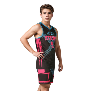 Conjunto de Uniforme de Baloncesto, Jersey de Malla Transpirable, Pantalones Cortos de Secado Rápido, Logotipo Personalizado, Ropa Deportiva de Entrenamiento en Equipo, Uniforme de Equipo de Baloncesto - Product Image 2