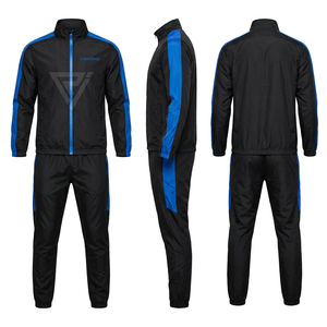 Ensemble de survêtement vert pour homme – Sweat-shirt zippé et pantalon de jogging à imprimé géométrique, respirant, style sportif, coupe classique, idéal pour l'automne - Product Image 6