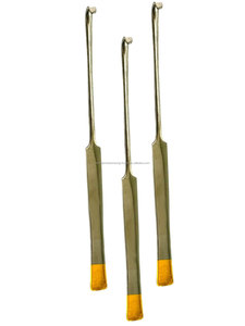Lot de 3 crochets chirurgicaux manuels en acier inoxydable pour ovariohystérectomie vétérinaire et récupération de cornes utérines, pour hôpital - Product Image 6