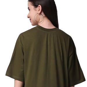 เสื้อยืดคอกลมแขนสั้นสำหรับเด็กผู้หญิงเสื้อยืดผ้าฝ้าย100% สีทึบพิมพ์ลายใหม่ - Product Image 5