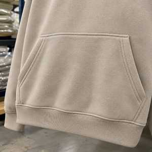 เสื้อฮู้ดผู้ชายทรงโอเวอร์ไซส์ผ้าฟลีซพร้อมกระเป๋าจิงโจ้ - Product Image 3