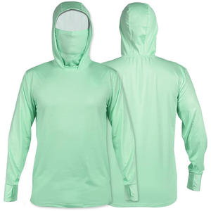 Camisetas de pesca ligeras de alto rendimiento, personalizadas, de poliéster UPF 50+, de manga larga, para pescadores, para viajes de pesca en aguas profundas - Product Image 1