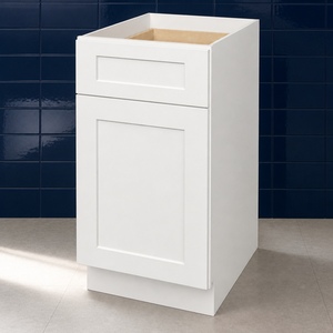 Armoire de cuisine basse sur mesure de 18 pouces, blanche, style Shaker, 1 tiroir, RTA, fabricant OEM au Vietnam - Product Image 4