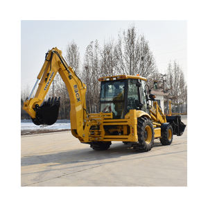 Mesin ekskloader backhoe inovasi Baru, pemuat Roda backhoe dengan lampiran berbeda - Product Image 6