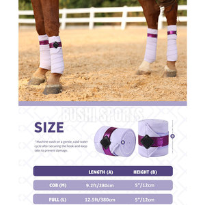 Bandages de protection pour jambes de cheval de haute qualité, respirants, avec design flexible et confort durable - Product Image 5