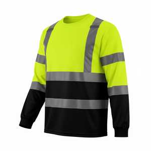 Ultra-Breathable <b>Neon</b> Safety <b>T</b>-<b>Shirt</b> Reflective Workwear Uniform - Product Image 1