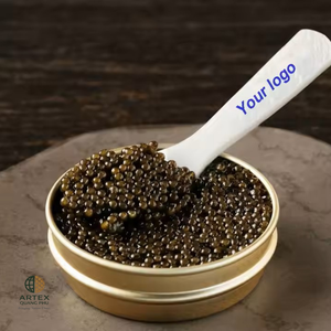 Cuchara de caviar ecológica de nácar, blanca natural, hecha a mano, de lujo, ARTEX QUANG PHU - Product Image 1