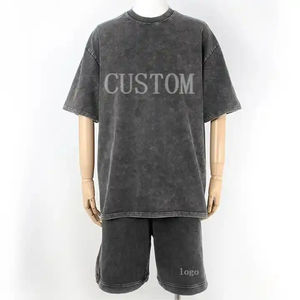 เสื้อยืดฮิปฮอปผู้ชายทรงสลิมฟิตขายส่ง พิมพ์ลายดิจิตอลตามสั่ง ผ้าถักเนื้อบางเบา หลายสีลำลองพร้อมลายตัวอักษร - Product Image 1