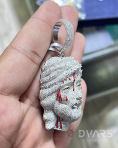 Pendentif Jésus Moissanite VVS Iced Out, Pendentif Hip Hop Personnalisé, Passe le Testeur de Diamant, Pendentif Chrétien pour Hommes, Pendentif en Argent 925 - Product Image 6