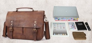 Servicio OEM, Bolsa de Hombro de Cuero Genuino para Hombre con Funda Impermeable para Portátil, Logotipo Personalizado, Cubierta de Material de Fieltro, Bolsas para Portátil al por Mayor - Product Image 4