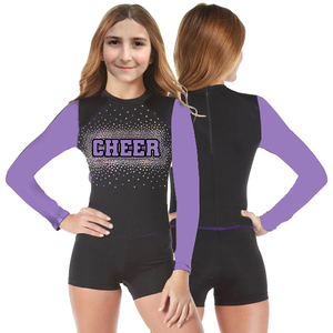 Uniforme de Animadoras Personalizado a Precio de Fábrica, Top Corto y Leggings de Alta Calidad para Prácticas de Animadoras, Unisex - Product Image 3